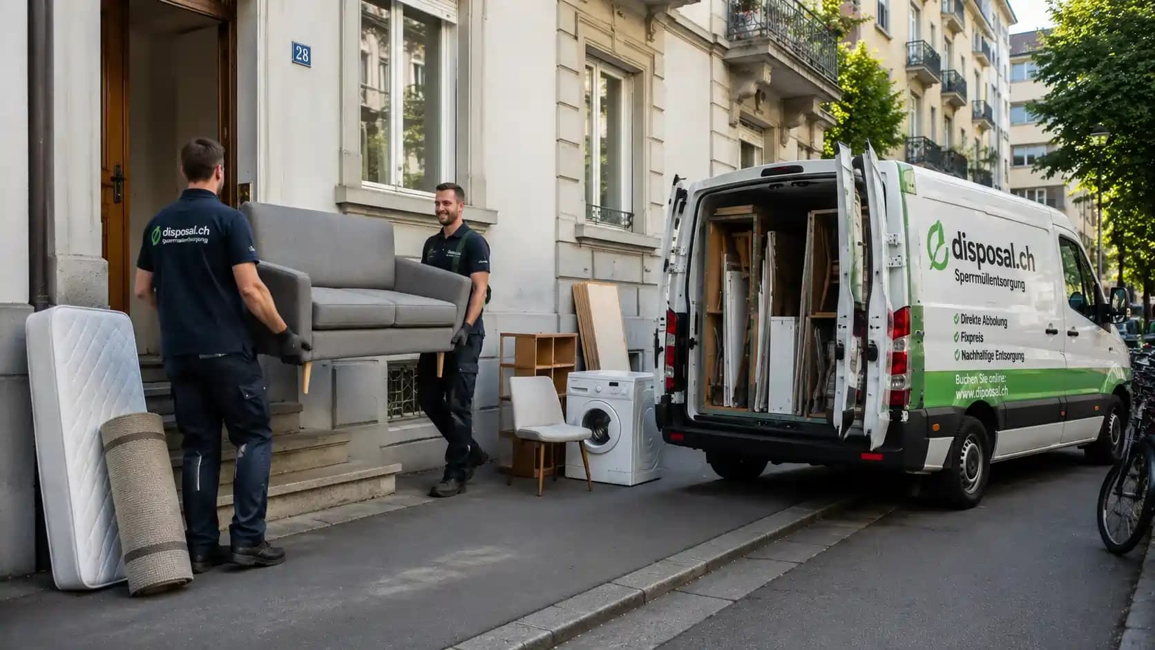 Bulky waste doorstep collection in Zurich