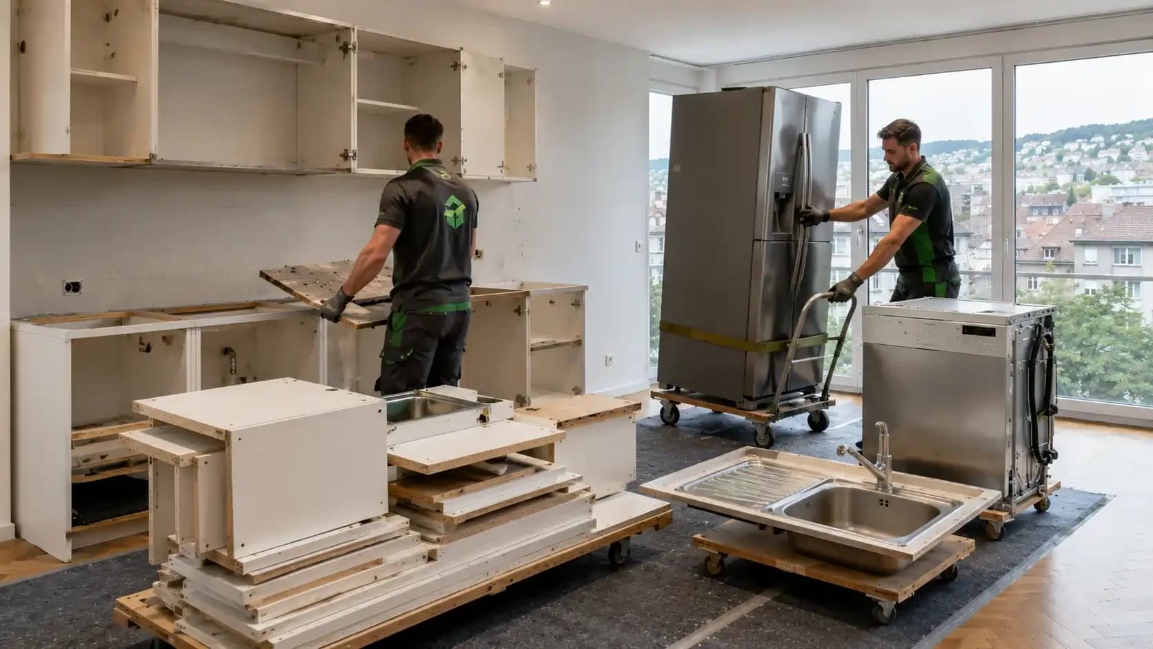 Kitchen cabinet and appliance removal in Zurich