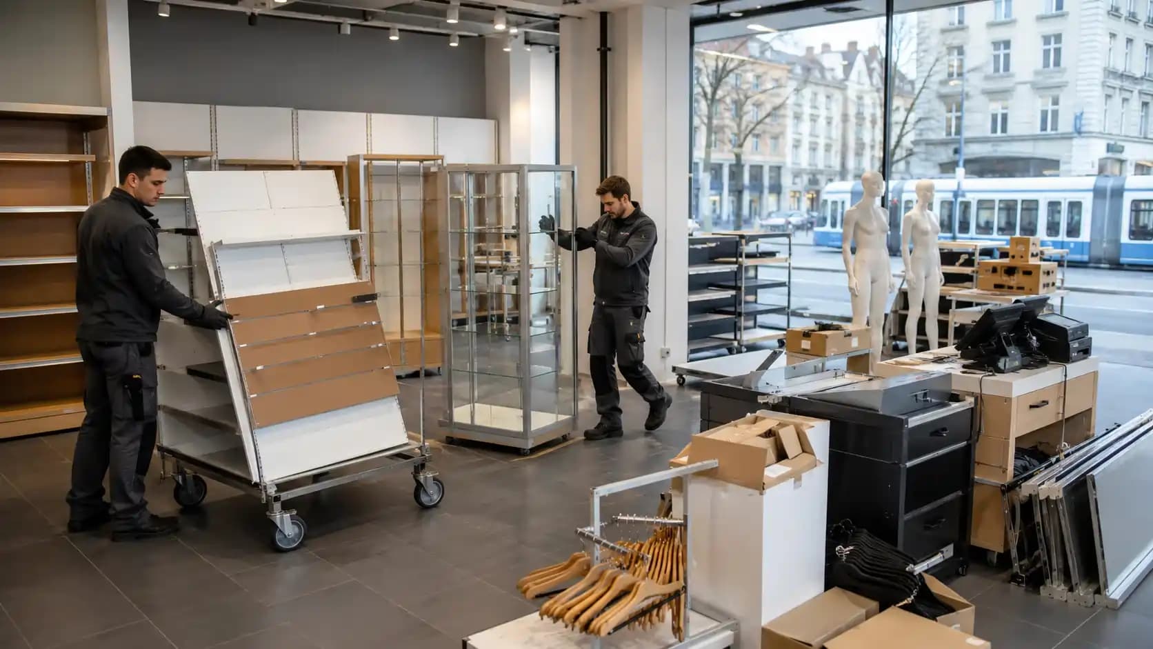 Shop clearance service in Zurich for retail units and commercial spaces